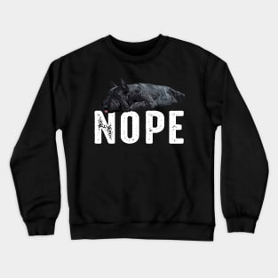 Urban Canine Carousel Schnauzer NOPE, Stylish Tee Collection Crewneck Sweatshirt